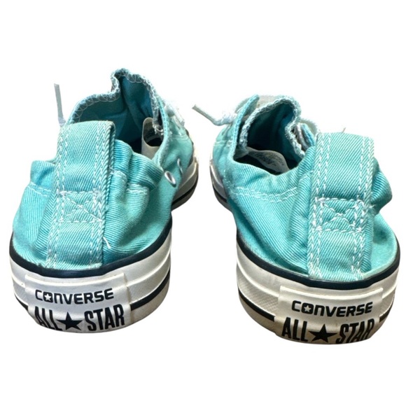CONVERSE ALL STARS Women’s Rare Teal Blue Slip On Low Tops Size 6 EUC - Picture 4 of 10